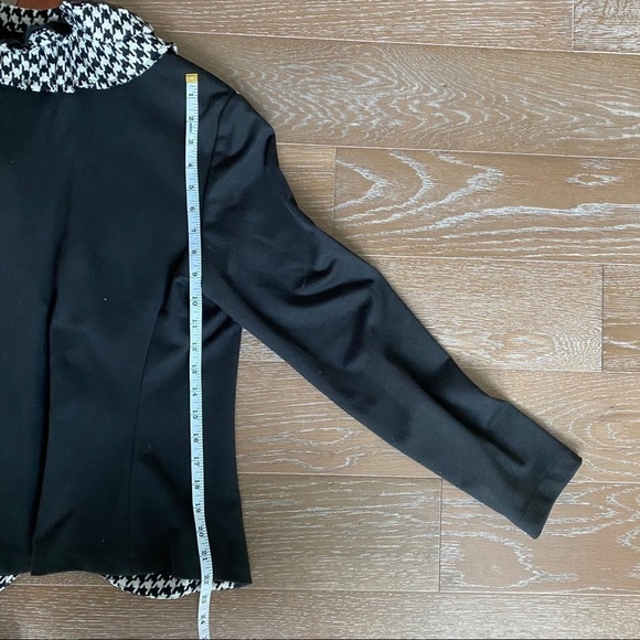 Alberto Makali Houndstooth Ruffle Blazer | L. - Picture 4 of 7